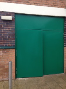 Fire Exit Door With Top Panel - Liverpool